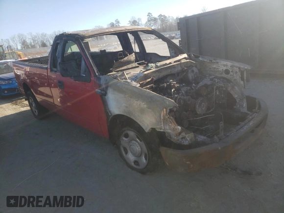 2007 Ford F-150 XL with VIN 1FTRF12247NA86520, listed as a Copart auction lot 41966535 with 0 mi miles and Non Repairable. Bid and sale history available at carsss.com. Image 4.