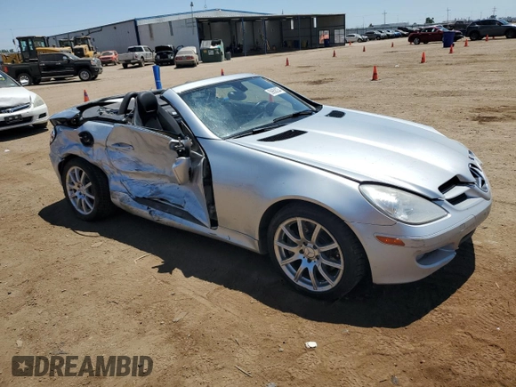 2007 Mercedes-Benz SLK-Class 3.5L with VIN WDBWK56F47F145383, listed as a Copart auction lot 59658234 with 106,491 mi miles and Salvage Title. Bid and sale history available at carsss.com. Image 4.