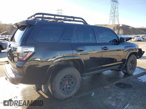 2023 Toyota 4Runner TRD Pro with VIN JTELU5JR1P6153579, listed as a Copart auction lot 47259205 with 10,862 mi miles and Salvage title. Bid and sale history available at DreamBid. Image 3.