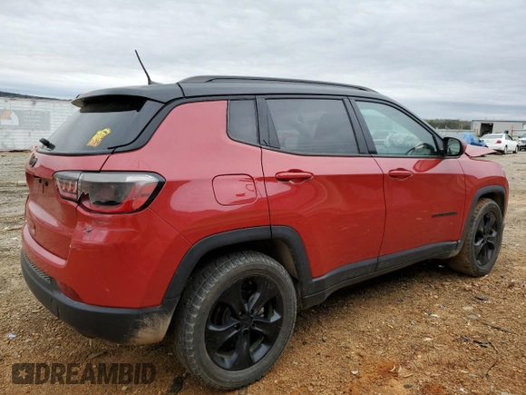2021 Jeep Compass Altitude with VIN 3C4NJCBB7MT597532, listed as a Copart auction lot 51408535 with 87,085 mi miles and Salvage title. Bid and sale history available at DreamBid. Image 3.