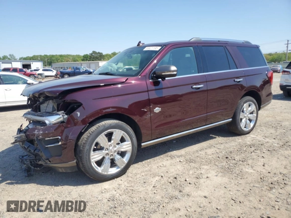 2024 Ford Expedition King Ranch with VIN 1FMJU1P81REB01523, listed as a Copart auction lot 53421195 with 3,428 mi miles and Salvage title. Bid and sale history available at DreamBid. Image 1.
