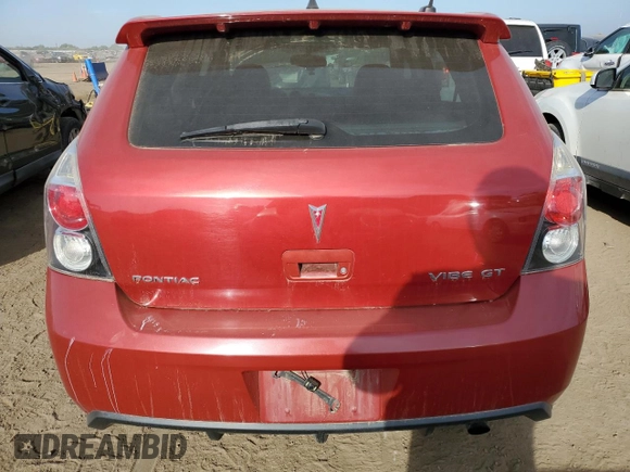 2009 Pontiac Vibe GT with VIN 5Y2SR67059Z419087, listed as a Copart auction lot 73975194 with 178,822 mi miles and Salvage Title. Bid and sale history available at carsss.com. Image 6.