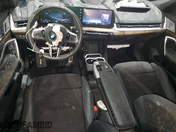 2023 BMW X1 xDrive28i with VIN WBX73EF08P5X60980, listed as a Copart auction lot 59899385 with 21,975 mi miles and Salvage title. Bid and sale history available at DreamBid. Image 8.