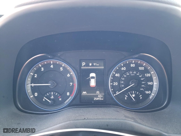 2023 Hyundai Kona SE with VIN KM8K22AB3PU963861, listed as a Copart auction lot 85570044 with 25,493 mi miles and Salvage Title. Bid and sale history available at carsss.com. Image 9.