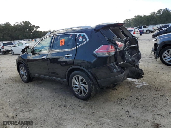 2015 Nissan Rogue SL with VIN 5N1AT2MV5FC769318, listed as a Copart auction lot 80272594 with 158,155 mi miles and Salvage Title. Bid and sale history available at carsss.com. Image 2.