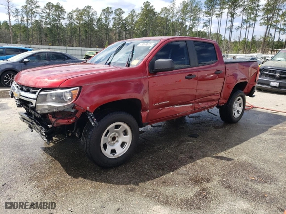 2021 Chevrolet Colorado 2WD Work Truck with VIN 1GCGSBEN8M1214842, listed as a Copart auction lot 49068625 with 70,811 mi miles and Salvage Title. Bid and sale history available at carsss.com. Image 1.
