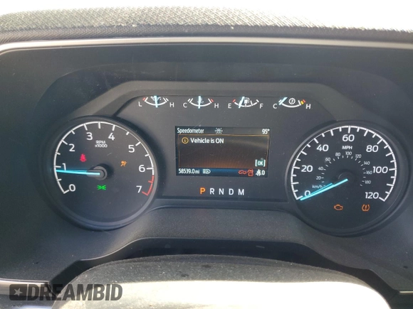 2023 Ford F-150 XL with VIN 1FTEW1EP5PKD03418, listed as a Copart auction lot 58406895 with 58,539 mi miles and Clean title. Bid and sale history available at DreamBid. Image 9.