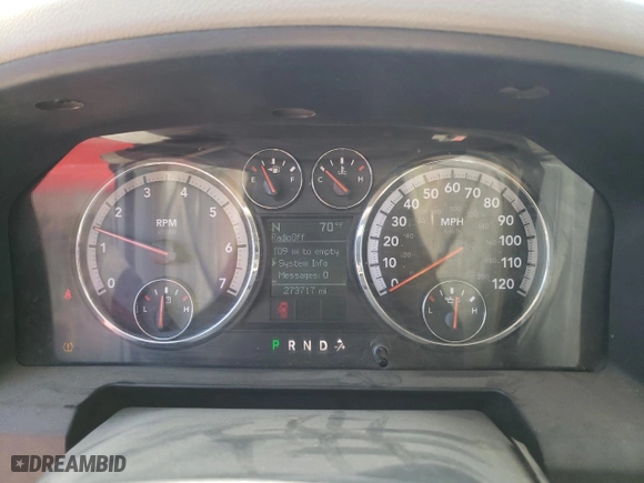 2009 Dodge Ram 1500 TRX with VIN 1D3HV18P29S804045, listed as a Copart auction lot 54215505 with 273,717 mi miles and Clean Title. Bid and sale history available at carsss.com. Image 9.
