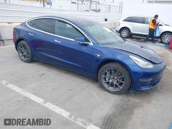 2018 Tesla Model 3 Long Range Battery with VIN 5YJ3E1EA1JF160350, listed as a IAAI auction lot 34606522 with 89,431 mi miles and . Bid and sale history available at DreamBid. Image 1.
