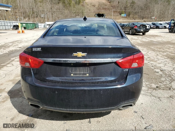 2014 Chevrolet Impala LTZ with VIN 2G1155S35E9155658, listed as a Copart auction lot 46999345 with 0 mi miles and Salvage Title. Bid and sale history available at carsss.com. Image 6.