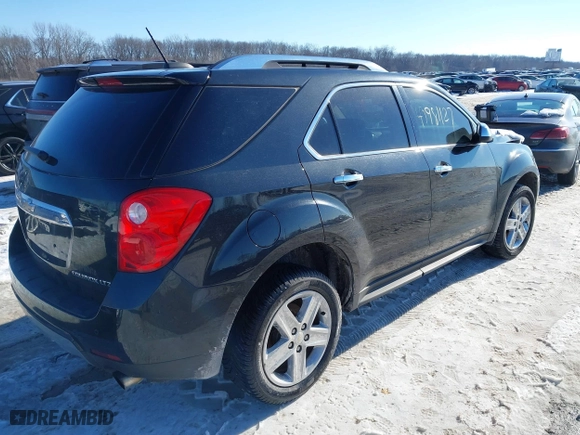 2015 Chevrolet Equinox LTZ with VIN 2GNFLDE38F6339401, listed as a IAAI auction lot 41369578 with 144,167 mi miles. Bid and sale history available at carsss.com. Image 4.