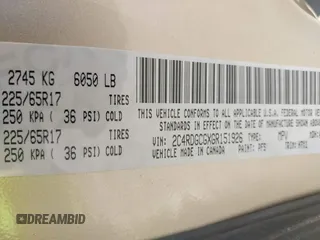 2016 Dodge Grand Caravan SXT with VIN 2C4RDGCGXGR151926, listed as a IAAI auction lot 41899225 with 69,456 mi miles. Bid and sale history available at carsss.com. Image 9.