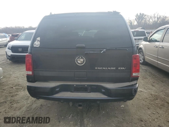 2005 Cadillac Escalade ESV z VIN 3GYFK66N15G124222, wystawiony jako Copart lot #43411935 z przebiegiem 184 641 mil mil oraz Tytuł czysty. Historia ofert i sprzedaży dostępna na DreamBid. Obrazek 6.
