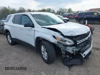 2020 Chevrolet Traverse LS with VIN 1GNEVFKW7LJ121240, listed as a IAAI auction lot 42157729 with 52,716 mi miles and . Bid and sale history available at DreamBid. Image 1.