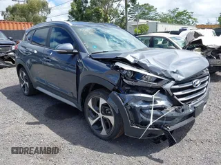 2017 Hyundai Tucson Sport with VIN KM8J33A22HU384165, listed as a IAAI auction lot 42496678 with 43,899 mi miles and . Bid and sale history available at DreamBid. Image 1.