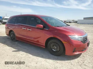 2023 Honda Odyssey Touring with VIN 5FNRL6H85PB014600, listed as a Copart auction lot 49861005 with Not Provided miles and Non Repairable. Bid and sale history available at DreamBid. Image 4.