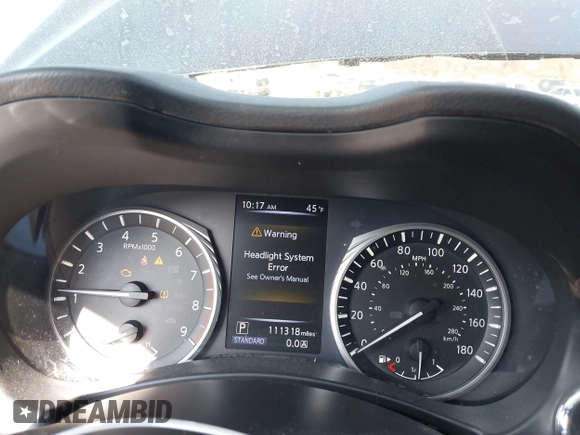 2018 Infiniti Q50 3.0t LUXE with VIN JN1EV7AP1JM590282, listed as a IAAI auction lot 41701763 with 111,318 mi miles. Bid and sale history available at carsss.com. Image 7.