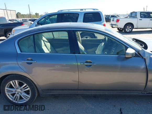 2012 Infiniti G25 Sedan Journey with VIN JN1DV6AP1CM810786, listed as a IAAI auction lot 41764178 with 1 mi miles. Bid and sale history available at carsss.com. Image 12.