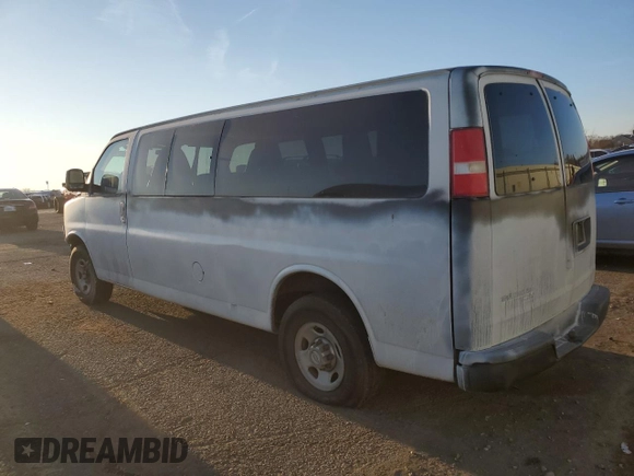 2012 Chevrolet Express Passenger 1LT with VIN 1GAZG1FA9C1195838, listed as a Copart auction lot 47020615 with Not provided miles and Salvage title. Bid and sale history available at DreamBid. Image 2.