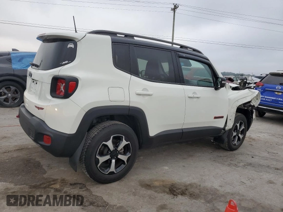 2021 Jeep Renegade Trailhawk z VIN ZACNJDC19MPM30234, wystawiony jako Copart lot #66167334 z przebiegiem 46 075 mil mil oraz Szkoda całkowita • Salvage title. Historia ofert i sprzedaży dostępna na DreamBid. Obrazek 3.