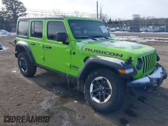 2021 Jeep Wrangler Unlimited Rubicon with VIN 1C4JJXFM1MW797737, listed as a IAAI auction lot 41371288 with 48,129 mi miles. Bid and sale history available at carsss.com. Image 1.