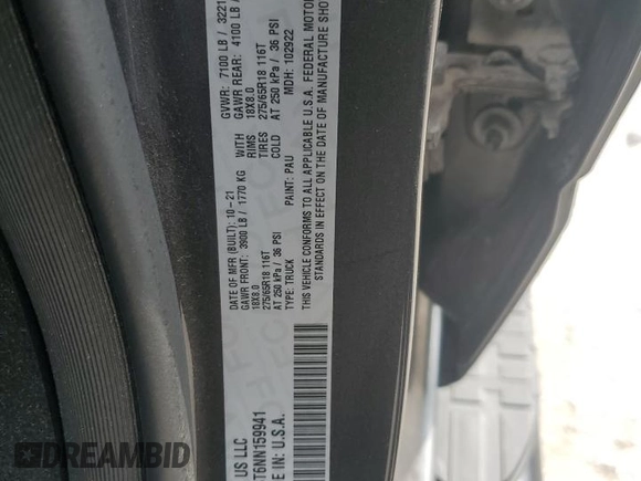 2022 Ram 1500 Big Horn z VIN 1C6SRFBT6NN159941, wystawiony jako Copart lot #59280195 z przebiegiem 52 864 mil mil oraz Szkoda całkowita • Salvage title. Historia ofert i sprzedaży dostępna na DreamBid. Obrazek 12.