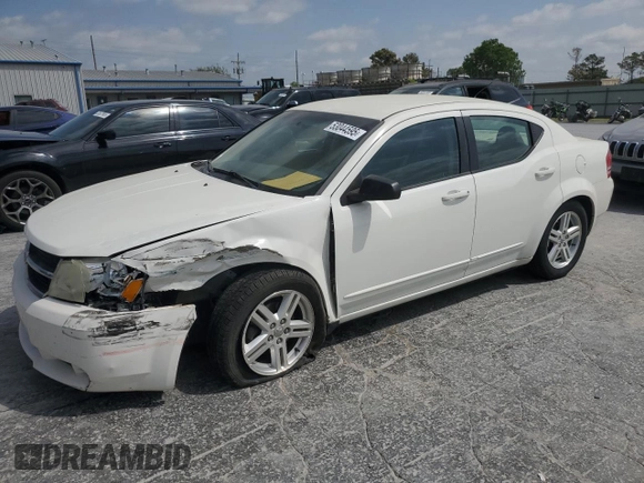 2008 Dodge Avenger SXT with VIN 1B3LC56K58N280606, listed as a Copart auction lot 53044595 with 209,779 mi miles and Salvage Title. Bid and sale history available at carsss.com. Image 1.