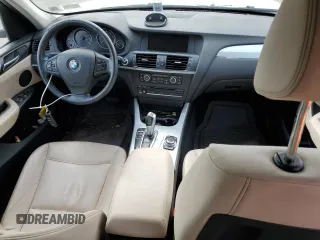 2013 BMW X3 xDrive28i with VIN 5UXWX9C5XD0A30504, listed as a Copart auction lot 53200135 with 52,252 mi miles and Salvage Title. Bid and sale history available at DreamBid. Image 8.
