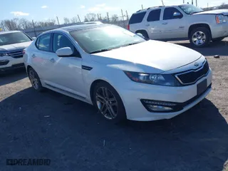 2013 Kia Optima SX w/Limited Pkg with VIN 5XXGR4A61DG101163, listed as a IAAI auction lot 41706540 with 146,225 mi miles. Bid and sale history available at carsss.com. Image 1.