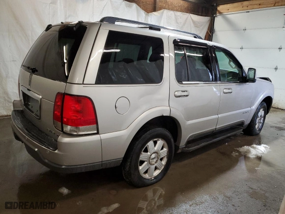 2003 Lincoln Aviator Premium with VIN 5LMEU78H93ZJ25391, listed as a Copart auction lot 86218984 with 0 mi miles and Salvage Title. Bid and sale history available at carsss.com. Image 3.