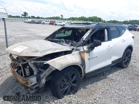 2022 Chevrolet Blazer RS with VIN 3GNKBERS3NS180084, listed as a IAAI auction lot 42370510 with Not provided miles and . Bid and sale history available at DreamBid. Image 6.