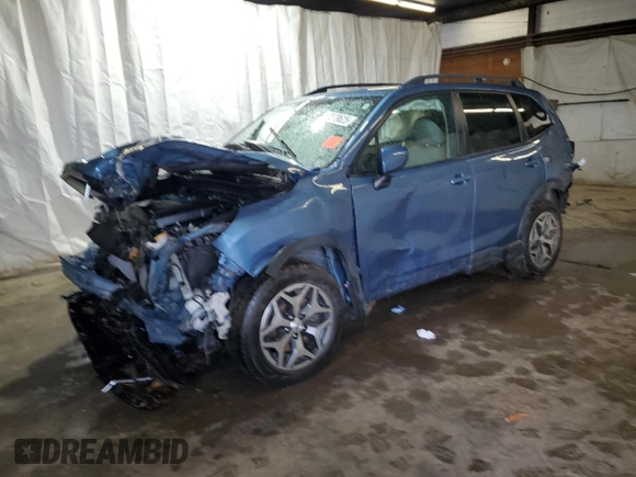 2019 Subaru Forester Premium z VIN JF2SKAEC6KH524156, wystawiony jako Copart lot #62279625 z przebiegiem Nie podano mil oraz Szkoda całkowita • Salvage title. Historia ofert i sprzedaży dostępna na DreamBid. Obrazek 1.
