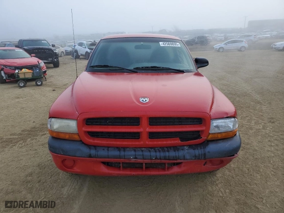 1998 Dodge Dakota SLT with VIN 1B7FL26X2WS706370, listed as a Copart auction lot 42569895 with 212,982 mi miles and Salvage Title. Bid and sale history available at carsss.com. Image 5.