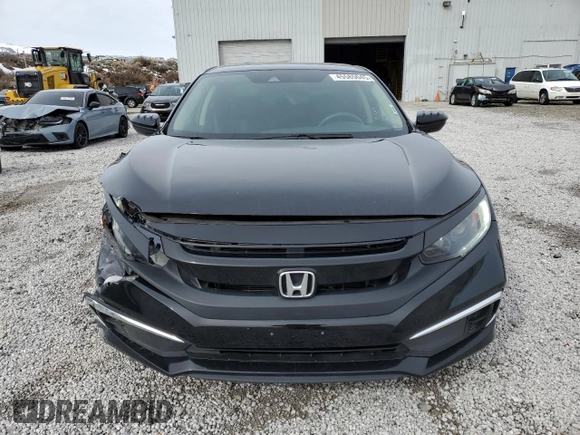 2019 Honda Civic LX with VIN 19XFC2F61KE009602, listed as a Copart auction lot 45585045 with 84,414 mi miles and Salvage Title. Bid and sale history available at DreamBid. Image 5.
