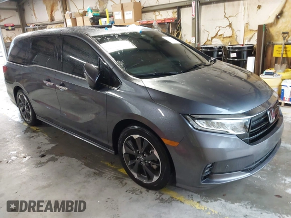2024 Honda Odyssey Elite with VIN 5FNRL6H97RB031524, listed as a IAAI auction lot 41928350 with 11,681 mi miles. Bid and sale history available at carsss.com. Image 1.