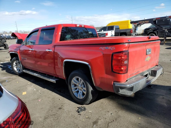 2014 Chevrolet Silverado 1500 LT with VIN 3GCUKREH7EG293722, listed as a Copart auction lot 88767795 with 0 mi miles and Salvage Title. Bid and sale history available at carsss.com. Image 2.