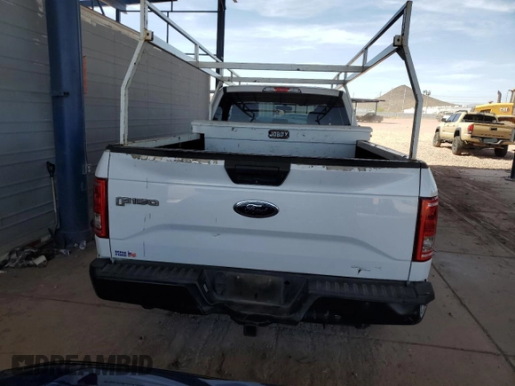 2017 Ford F-150 XL with VIN 1FTEX1CFXHKE52187, listed as a Copart auction lot 57912035 with 186,391 mi miles and Salvage title. Bid and sale history available at DreamBid. Image 6.
