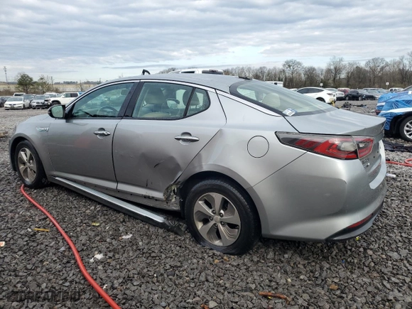 2015 Kia Optima Hybrid with VIN KNAGM4AD1F5083832, listed as a Copart auction lot 48235105 with 163,214 mi miles and Salvage Title. Bid and sale history available at carsss.com. Image 2.