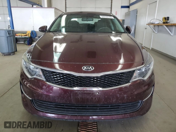 2018 Kia Optima LX with VIN 5XXGT4L33JG265983, listed as a Copart auction lot 53722745 with 82,233 mi miles and Salvage title. Bid and sale history available at DreamBid. Image 5.