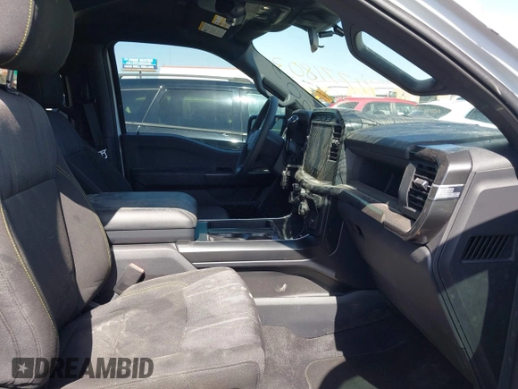 2024 Ford F-150 STX with VIN 1FTFW2L51RKF56802, listed as a IAAI auction lot 41771803 with 5,643 mi miles and . Bid and sale history available at carsss.com. Image 5.