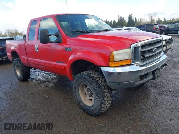 2001 Ford Super Duty F-250 XL with VIN 3FTNX21F91MA10993, listed as a IAAI auction lot 41701481 with 267,816 mi miles. Bid and sale history available at carsss.com. Image 1.