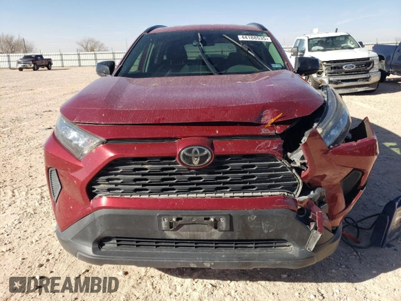 2019 Toyota RAV4 LE with VIN JTMH1RFV4KD512766, listed as a Copart auction lot 44188535 with 84,097 mi miles and Salvage Title. Bid and sale history available at carsss.com. Image 5.