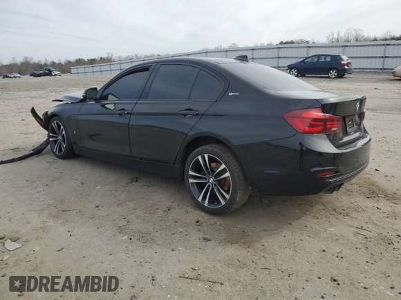 2018 BMW 3 Series 330e iPerformance with VIN WBA8E1C54JA178343, listed as a Copart auction lot 45866435 with 0 mi miles and Salvage Title. Bid and sale history available at carsss.com. Image 2.