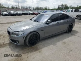 2015 BMW 5 Series 535i z VIN WBA5B1C55FD919343, wystawiony jako Copart lot #55096885 z przebiegiem 184 959 mil mil oraz Szkoda całkowita • Salvage title. Historia ofert i sprzedaży dostępna na DreamBid. Obrazek 1.