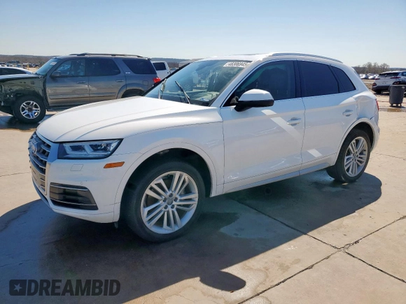 2018 Audi Q5 Prestige with VIN WA1CNAFY4J2237530, listed as a Copart auction lot 48306945 with 55,479 mi miles and Salvage Title. Bid and sale history available at DreamBid. Image 1.