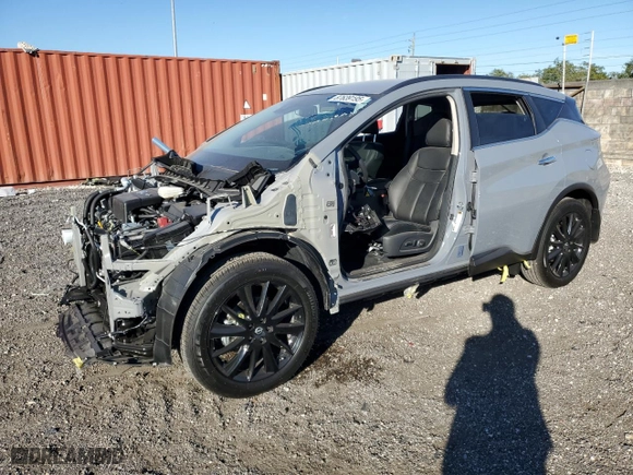 2024 Nissan Murano SV with VIN 5N1AZ2BJ6RC126074, listed as a Copart auction lot 87639195 with 980 mi miles and Non Repairable. Bid and sale history available at carsss.com. Image 1.