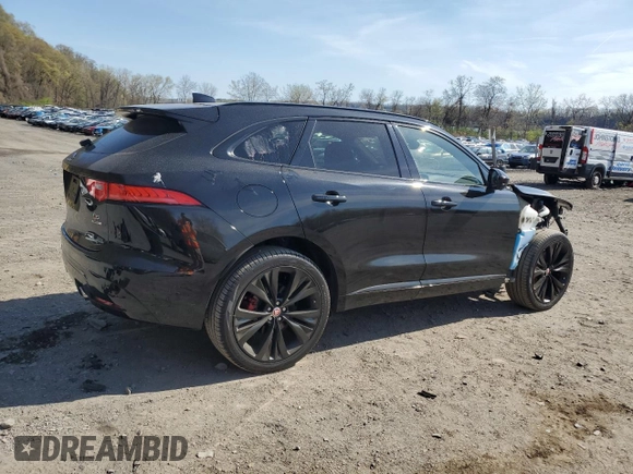 2019 Jaguar F-Pace S with VIN SADCM2FV8KA398771, listed as a Copart auction lot 53560745 with 60,347 mi miles and Salvage Title. Bid and sale history available at DreamBid. Image 3.