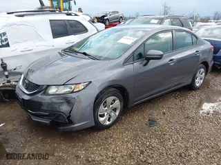 2014 Honda Civic Sedan LX with VIN 19XFB2F50EE024591, listed as a IAAI auction lot 41909219 with 118,233 mi miles. Bid and sale history available at carsss.com. Image 17.