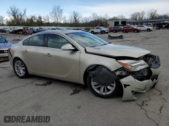 2015 Buick Regal with VIN 2G4GV5EK6F9127434, listed as a Copart auction lot 52573665 with 159,841 mi miles and Salvage title. Bid and sale history available at DreamBid. Image 4.