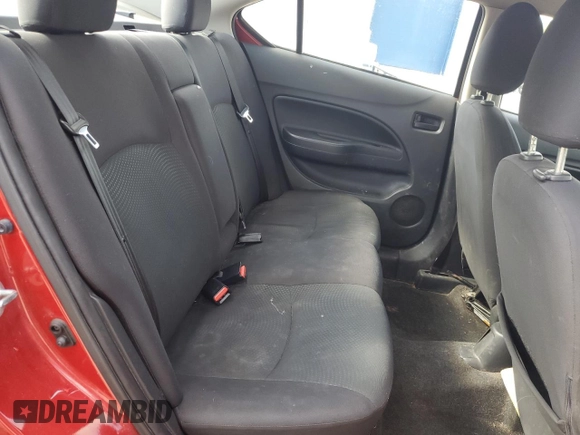 2017 Mitsubishi Mirage ES z VIN ML32F3FJ6HHF14527, wystawiony jako Copart lot #57297005 z przebiegiem 81 046 mil mil oraz Szkoda całkowita • Salvage title. Historia ofert i sprzedaży dostępna na DreamBid. Obrazek 10.